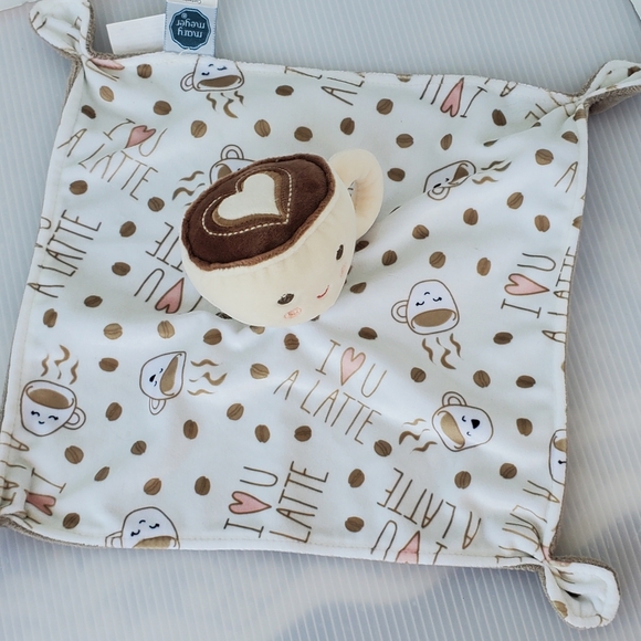 Sweet Soothie I Love You Latte baby Blanket Lovey Mary Meyer Coffee Mug Plush - Picture 2 of 7